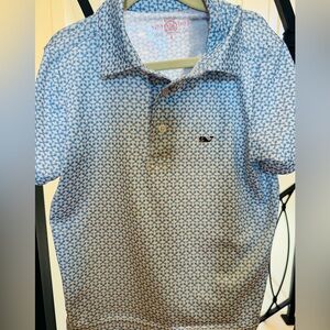 Boys Vineyard Vines Fishbone Performance Sankaty Polo 5 5T